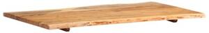 Blat, lite drewno akacjowe, 100x(50-60)x2,5 cm