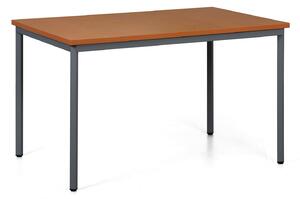 Stół do jadalni TRIVIA, ciemnoszara konstrukcja, 1200 x 800 mm, czereśnia