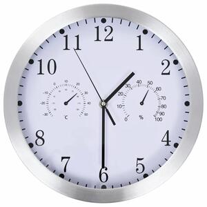 Okrągły biały zegar w klasycznym stylu 30 cm L2-P80