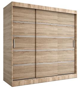 Szafa przesuwna dąb sonoma 200 cm W6-E21