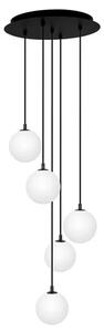 Lampa z wiszącymi kulami biała F0-E67