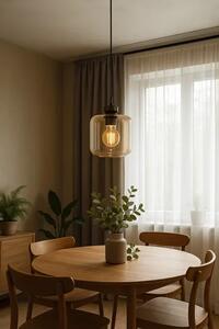 Wisząca lampa pojedyncza długa beżowa S4-L47