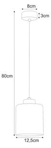 Pojedyncza lampa wisząca długa grafitowa H0-K18