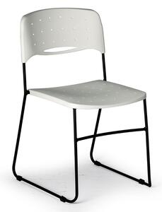 Plastikowe krzesło SQUARE, biały