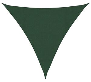 Żagiel przeciwsłoneczny, 160 g/m², ciemnozielony, 4x4x4 m, hdpe
