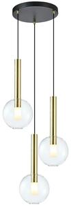 Potrójna lampa wisząca złota - K577- G3-W38