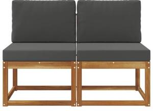Meble ogrodowe z litego drewna akacjowego z poduszkami - nowoczesny design i komfort