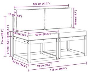 Meble ogrodowe z litego drewna akacjowego z poduszkami - nowoczesny design i komfort