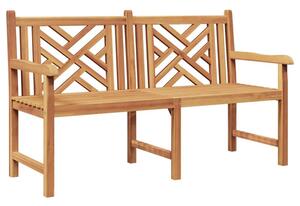 Rustykalna ławka ogrodowa z litego drewna tekowego 150 cm