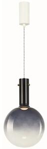 Granatowa lampa wisząca szklany klosz - K574- B6-Z46