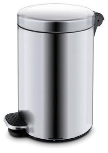 Kosz z pedałem, śmietnik, 12l nierdzewny matowy