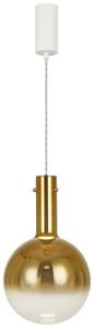 Złota lampa wisząca z regulowaną wysokością - K574- Z4-H92
