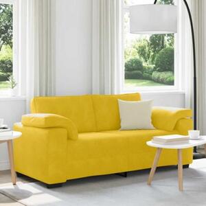 Sofa dwuosobowa, Å¼Ã³Åta, 180x77x82 cm, aksamit
