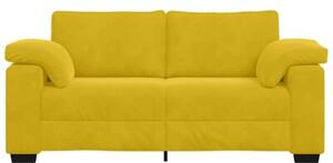 Sofa dwuosobowa, Å¼Ã³Åta, 180x77x82 cm, aksamit