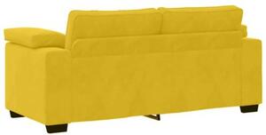 Sofa dwuosobowa, Å¼Ã³Åta, 180x77x82 cm, aksamit