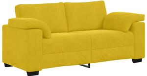Sofa dwuosobowa, Å¼Ã³Åta, 180x77x82 cm, aksamit