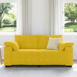Sofa dwuosobowa, Å¼Ã³Åta, 180x77x82 cm, aksamit