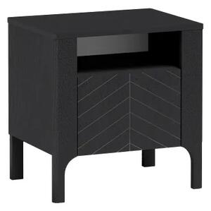 Czarna elegancka szafka nocna K1-W72
