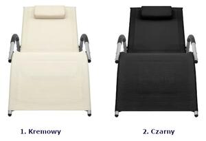 Leżak ogrodowy kremowy R3-W49