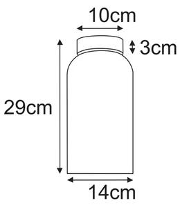 Ryflowana lampa sufitowa grafitowa R6-T71