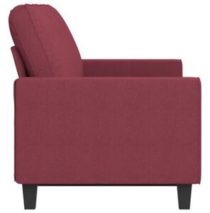 Sofa 3-osobowa, winna czerwieÅ, 180 cm,tapicerowana tkaninÄ