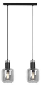 Lampa wisząca z podwójnym kloszem grafitowa E4-H88