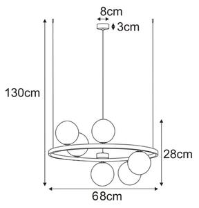 Wisząca lampa okrąg L9-W01