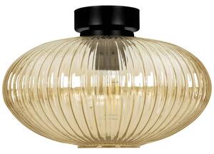 Sufitowa lampa z ryflowanym kloszem beżowa D0-W40