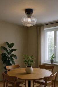 Sufitowa lampa z ryflowanym kloszem grafitowa A6-W52