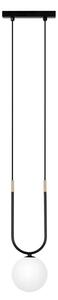 Wisząca lampa biało-czarna P7-R69