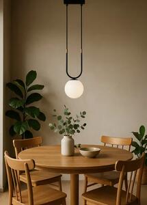 Wisząca lampa biało-czarna P7-R69