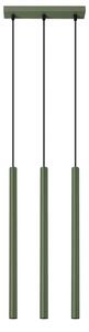 Oliwkowa lampa wisząca z trzema tubami - M086 C6-G26