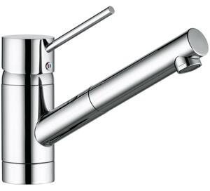 Bateria kuchenna stojÄ ca KLUDI Scope z wyciÄ ganÄ wylewkÄ Chrom 339310575