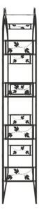 Pergola ogrodowa, czarna, 116x45x240 cm, stalowy