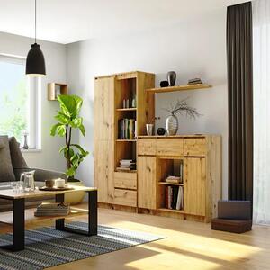 Komoda minimalistyczna do salonu dąb artisan M6-R01