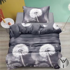 Bawełniana pościel DANDELION TOUCH szara Rozmiar pościeli: 70 x 90 cm | 140 x 200 cm