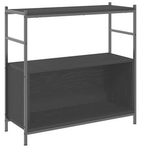 Półka na książki czarny dąb 80 x 30 x 78.5 cm