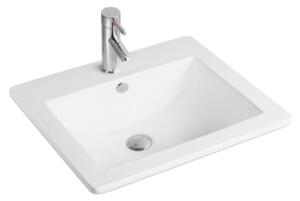 Mexen Lora umywalka wpuszczana w blat 53 x 46 cm, biała - 25365300