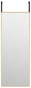 Lustro na drzwi, zÅote, 30x80 cm, szkÅo i aluminium