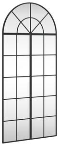 Lustro Åcienne, czarne, 60x130 cm, zakoÅczone Åukiem, Å¼elazo
