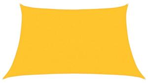 Żagiel przeciwsłoneczny, 160 g/m², żółty, 3/4x2 m, hdpe