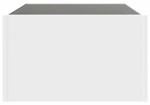 Stolik kawowy z LED infinity, biaÅy, 70x50x30 cm