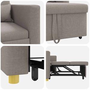 RozkÅadana sofa fotelowa 3-w-1 w kolorze ciemnoszarym