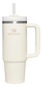 Kremowy termos ze stali nierdzewnej ze słomką 890 ml Quencher H2.O FlowState™ Tumbler Cream 2.0 – Stanley