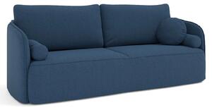 Zielona welurowa sofa z funkcją spania W6-Z15