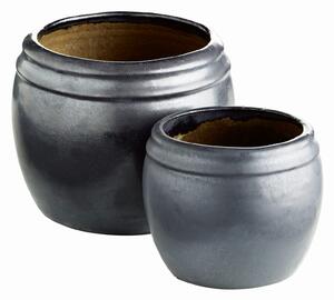 Tine K Home - Zestaw dwóch donic ceramicznych czarnych