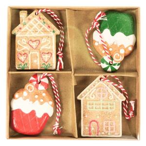 Zestaw 4 szt. ozdób świątecznych WINTER SWEETS 6 cm