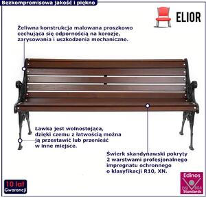 Żeliwna ławka parkowa z ornamentem N5-E45