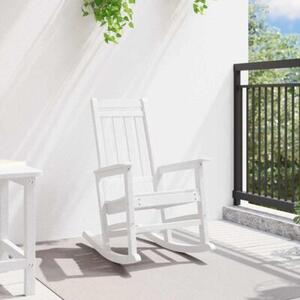 Ogrodowe krzesło bujańce biały 92 x 70 x 108cm hdpe