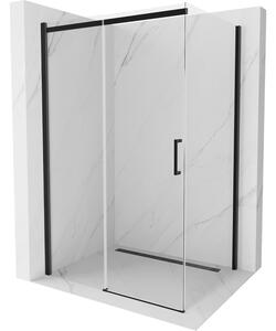 Mexen Omega kabina prysznicowa rozsuwana 100 x 80 cm, transparent, czarna - 825-100-080-70-00